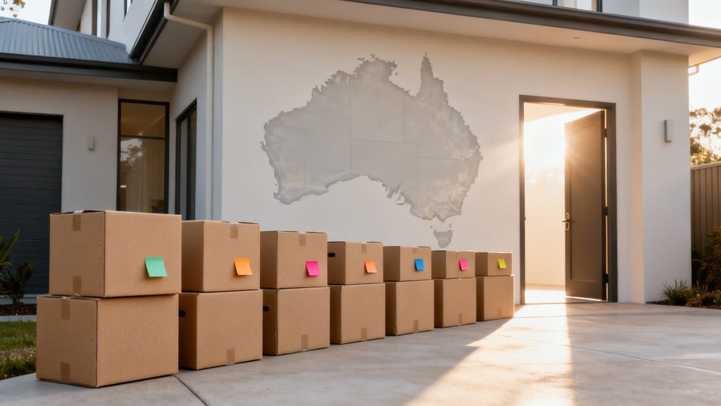 Your complete checklist moving house Australia. A timeline-based guide covering everything from removalists to post-move tasks for a stress-free relocation.