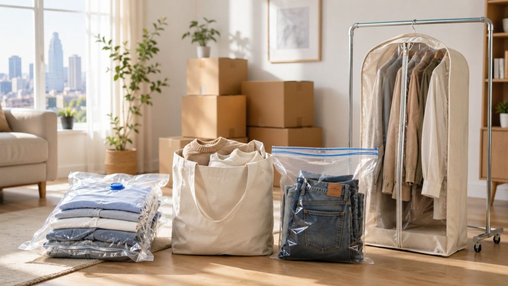 Moving house? Our guide to storage bags for clothes covers vacuum & garment bags. Pack efficiently & protect your wardrobe for your Perth move.